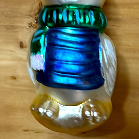 Glass Blown Duck in Winter Apparel Christmas Ornament from Germany - Picture 3 of 8